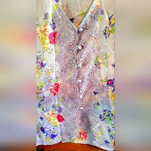 Gorgeous Vintage Retired Gold Label Victoria Secret Lavender Lace pajamas Small